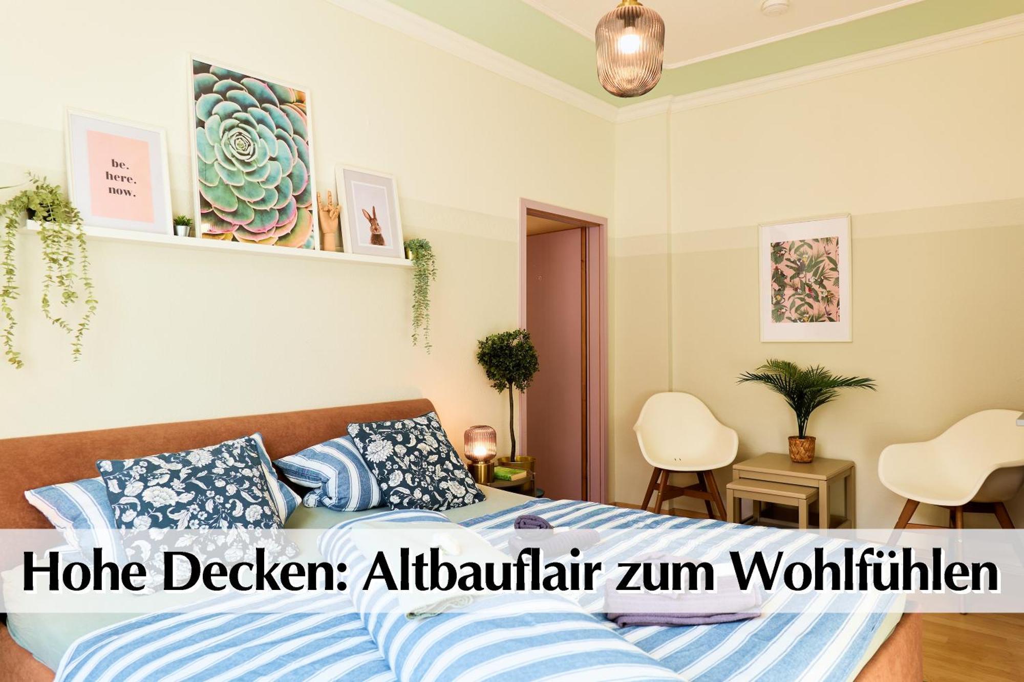 12 Fewos Im Jugendstilhaus Mit Aufzug, Terrasse, Kingsize-Bett, Smart-Tv, Etc Erfurt Room photo