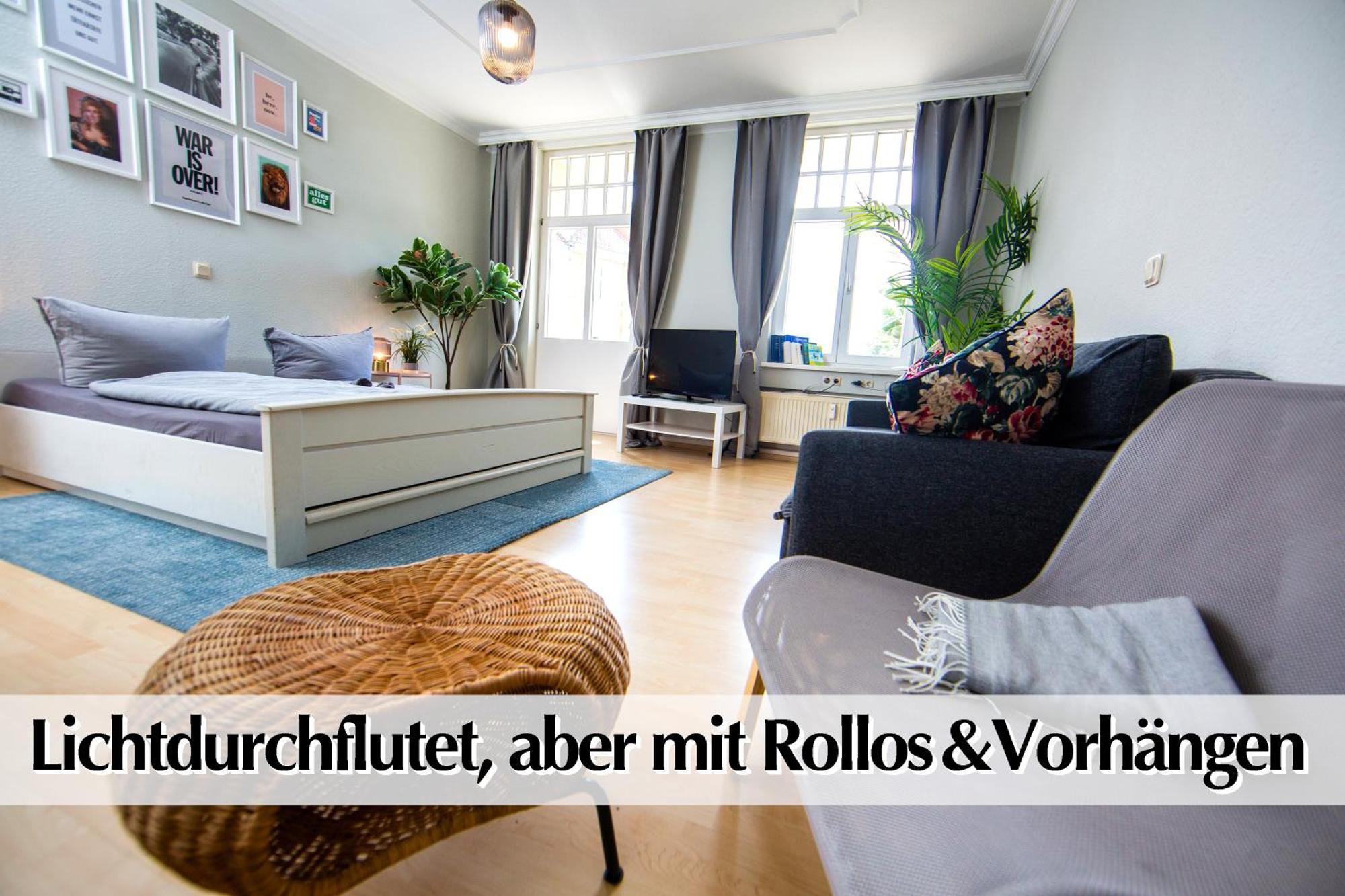 12 Fewos Im Jugendstilhaus Mit Aufzug, Terrasse, Kingsize-Bett, Smart-Tv, Etc Erfurt Room photo